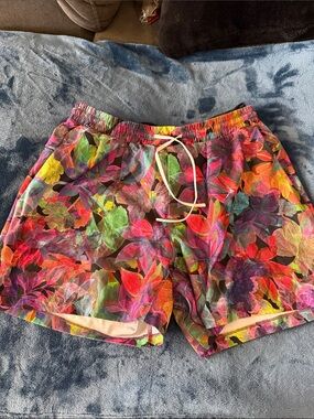 lululemon athletica Multicolor Floral Athletic Shorts